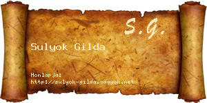 Sulyok Gilda névjegykártya